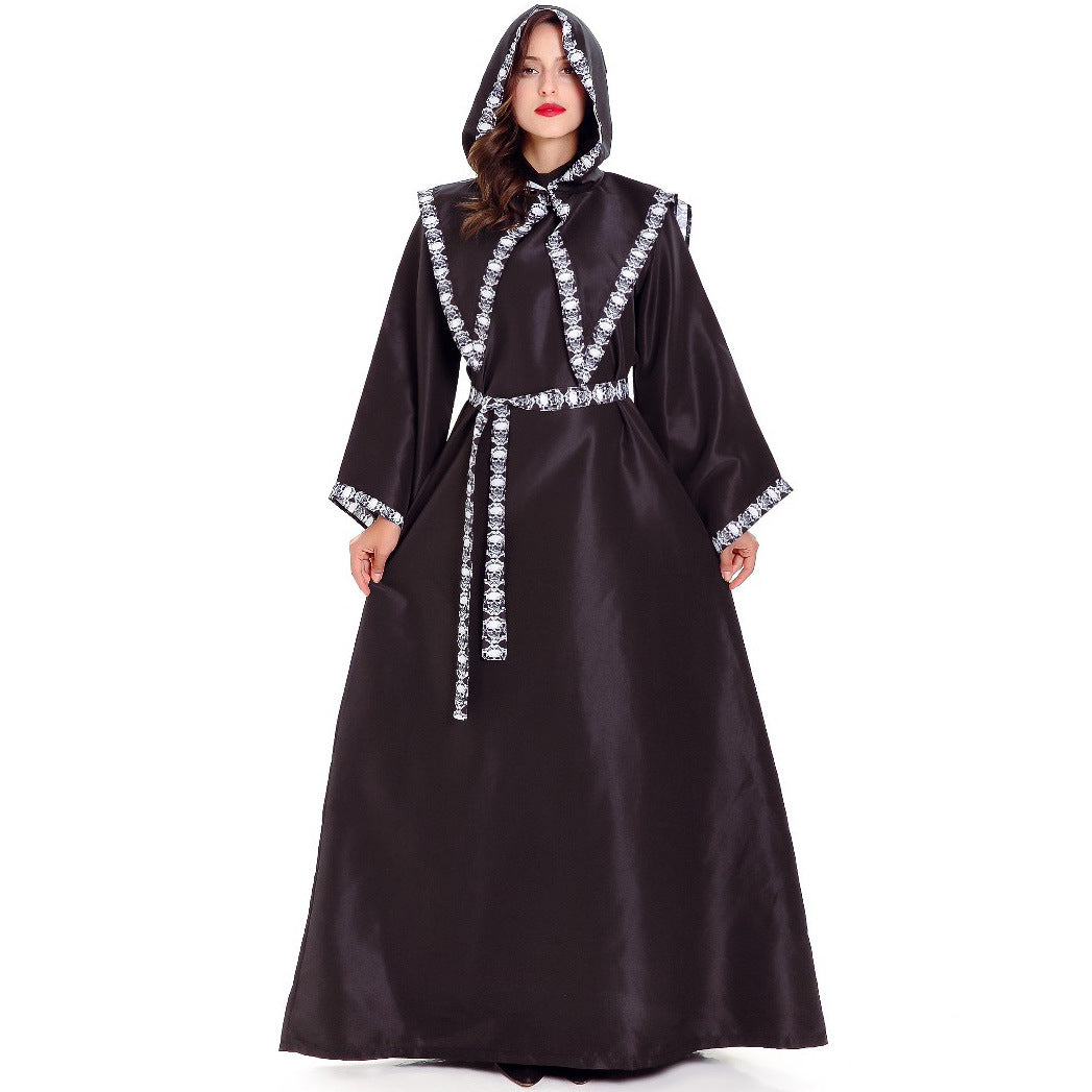 Print Death Cloak Hooded Hood Halloween Costumes – Angelfernanda