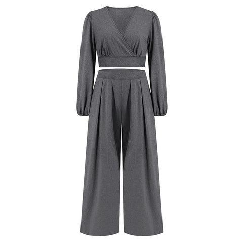 Women's Innovative Casual Long-sleeved Two-piece Set Suits