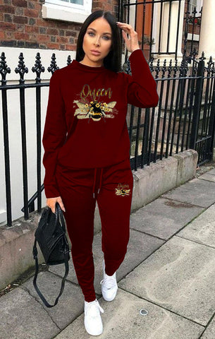 Women's Slouchy Attractive Printed Casual Sports Suits